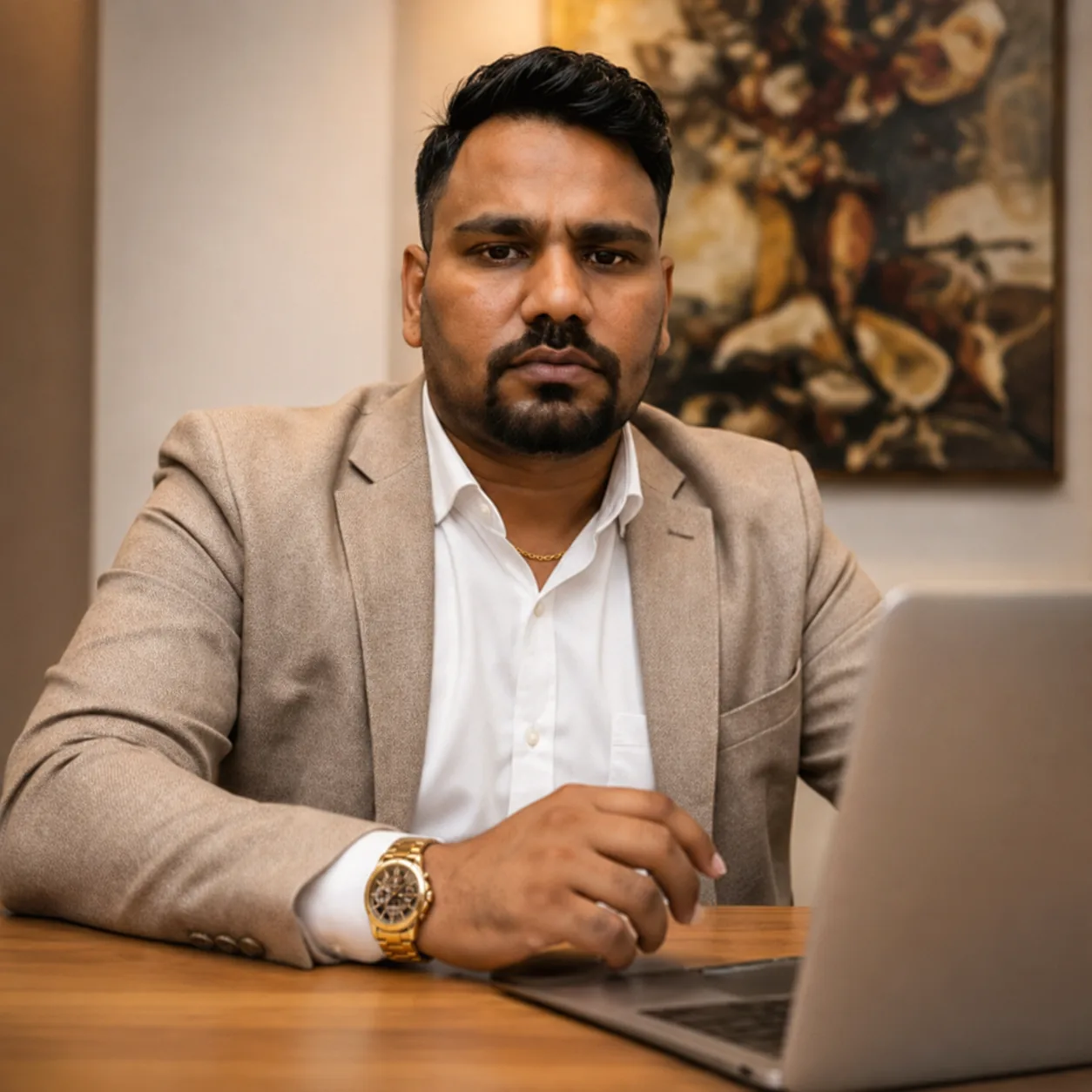 Surya Kant Jha business meeting